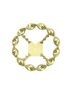 Full Flat Twisted Straight Steering Wheel Gold.